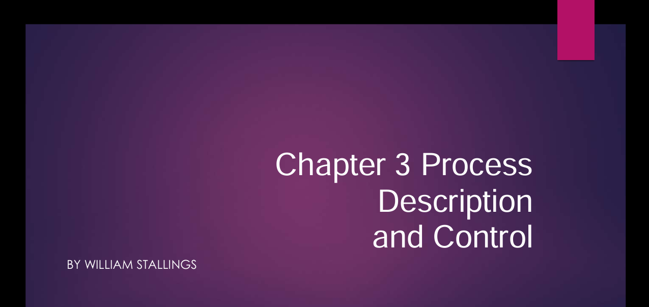 Chapter 3 process operating system