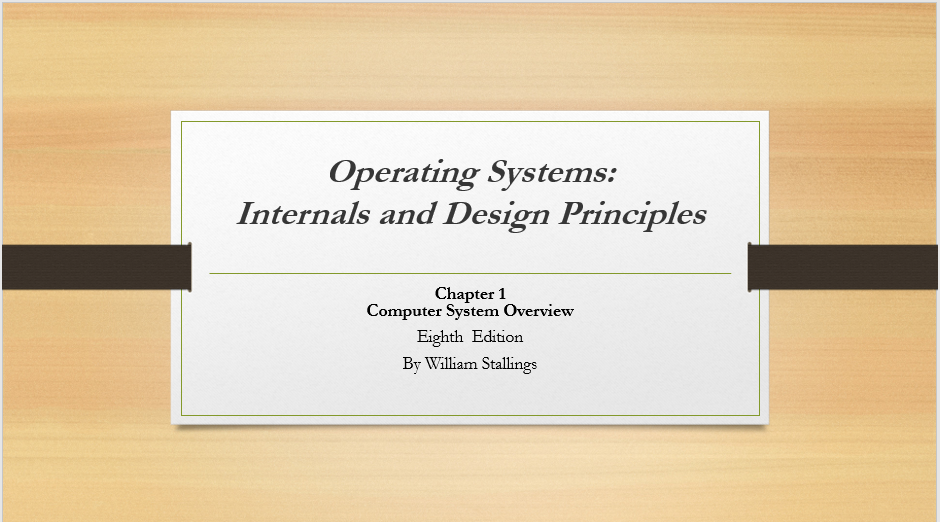 Operating System chapter 1